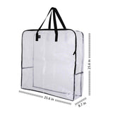 Over-Sized Clear Storage Bag with Strong Handles and Zippers - Veno