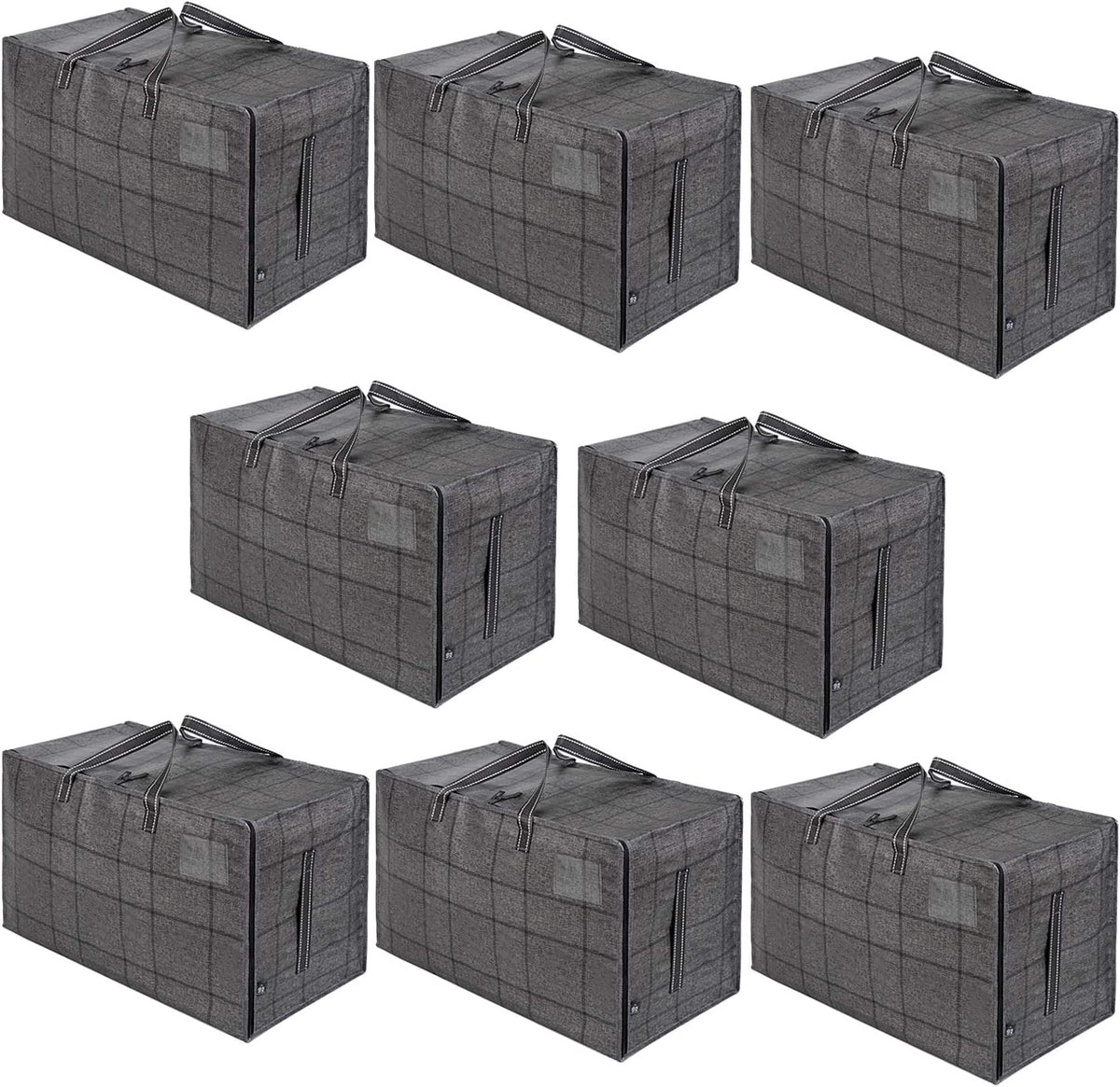 3 Packs Clothes Storage Bag Organizer, Gray (4 sizes) - Veno Bags