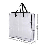2 Big 5 Gal XL LARGE Clear Plastic Storage Bags W Handle 20x17 Zip