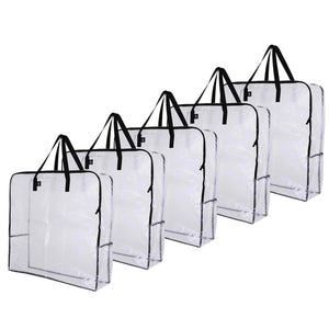 Over-Sized Clear Storage Bag with Strong Handles and Zippers - Veno