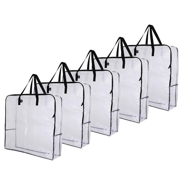 Recycled Clear Plastic Garbage Trash Bags for Storage (25 to 30