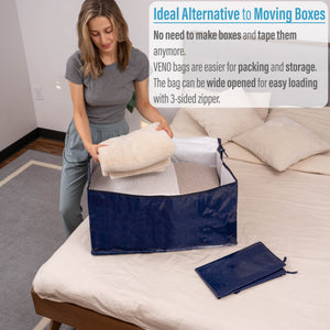 Comforter Storage Bag with Sturdy Handles & Premium Dual Zipper