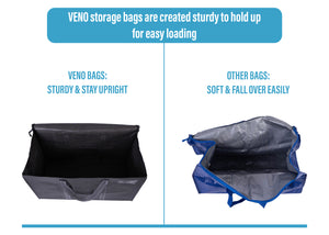 8 Packs Extra Large Moving Storage Bags, 27.6" W X 16.5" H X 13.8" D, Stores up to 27 gallons