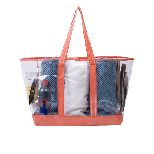 Clear pvc store beach bag