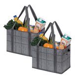 2-Pack XL Reusable Grocery Shopping Bag, Heavy Duty Tote with Reinforced Bottom